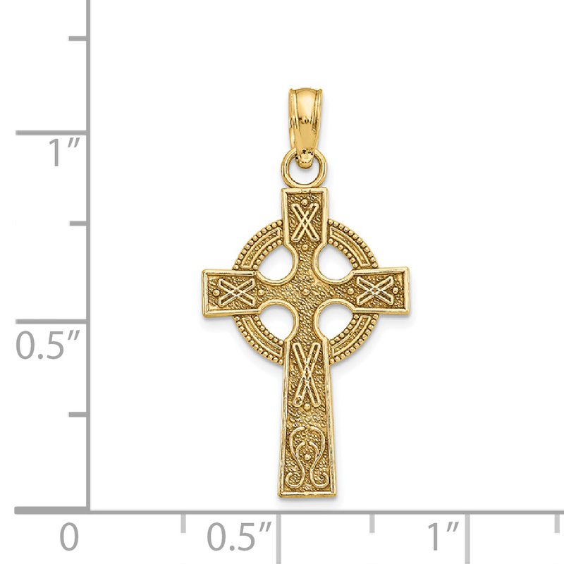 14k Celtic Cross Pendant