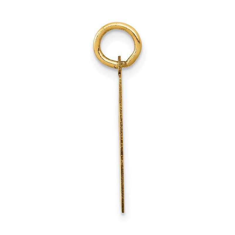 14k Small Polished Number 58 Charm