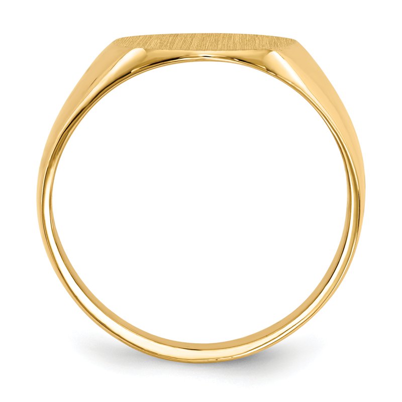 14k 11.5x13.0mm Open Back Mens Signet Ring