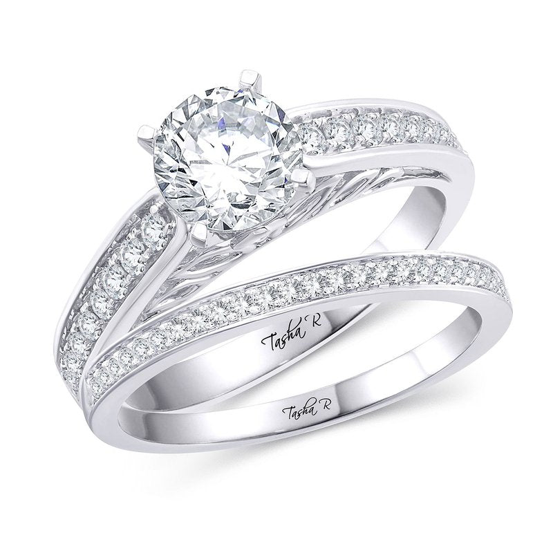 14K 0.50Ct Diam Semi Mount Set