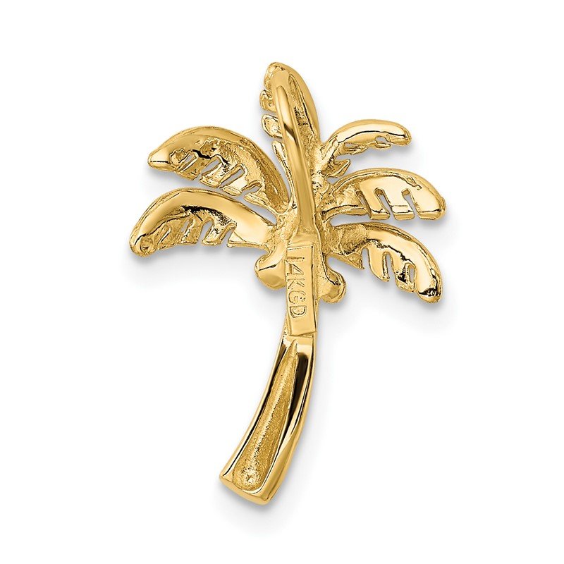 14k Palm Tree Chain Slide