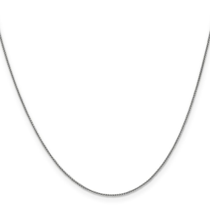 14K White Gold .8mm Spiga Chain