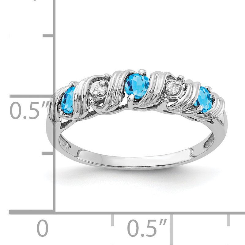 14k White Gold AA Diamond ring