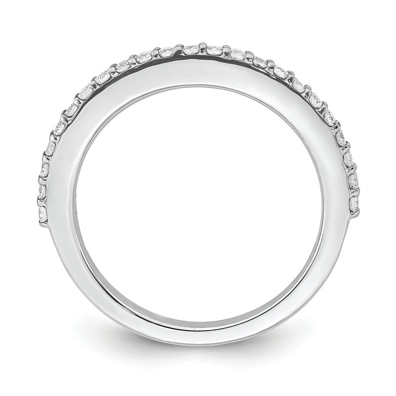 14K White Gold 1/4 carat Lab Grown Diamond VS/SI  D E F  Wedding Band