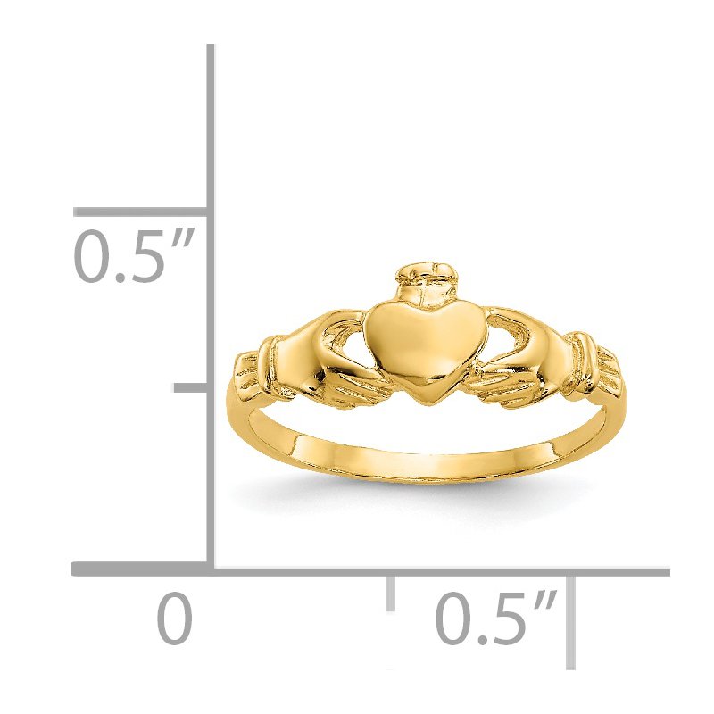 14k Madi K Claddagh Baby Ring