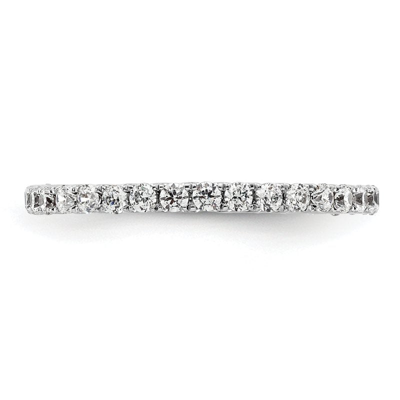 14K Rose Gold 1/2 carat Lab Grown Diamond VS+ F+ Size 4.5 Complete Eternity Band
