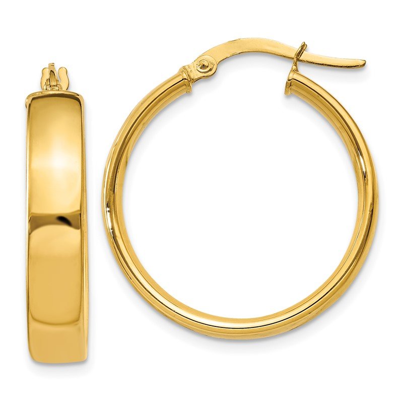 14k 4.75mm Large Hoop Earrings