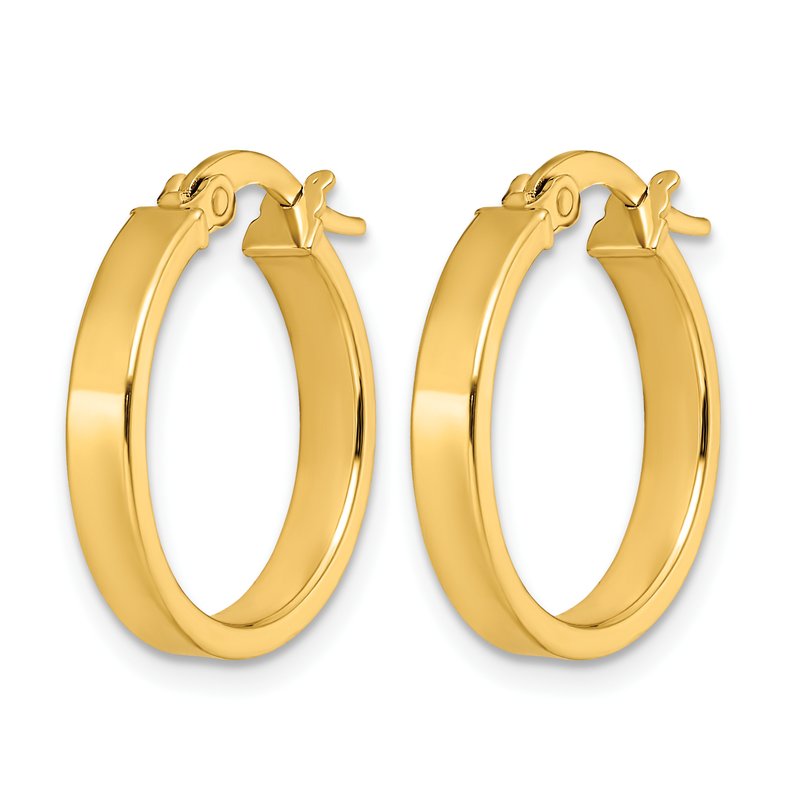 14K Polished Earrings