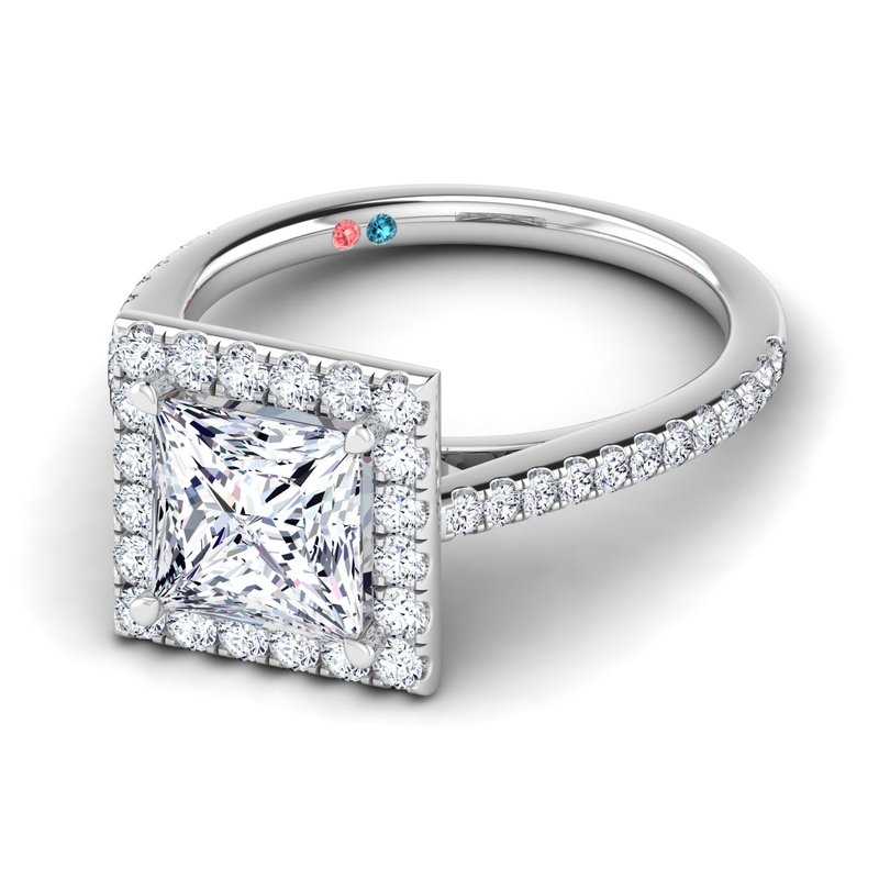 Lab Grown Diamond Halo Engagement Ring