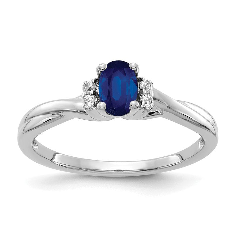 14k Diamond and Oval Emerald Ring