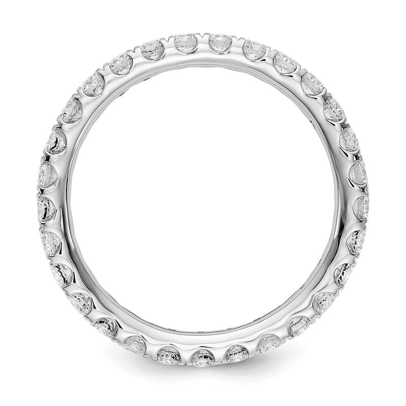 14K Rose Gold 1/2 carat Lab Grown Diamond VS+ F+ Size 4.5 Complete Eternity Band