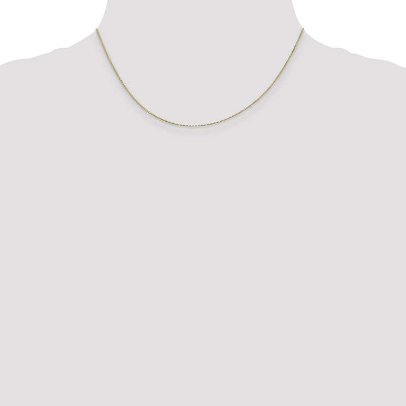 14K 14 inch .5mm Box with Spring Ring Clasp Chain