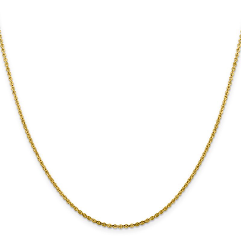 14K 1.95mm Flat Cable Chain
