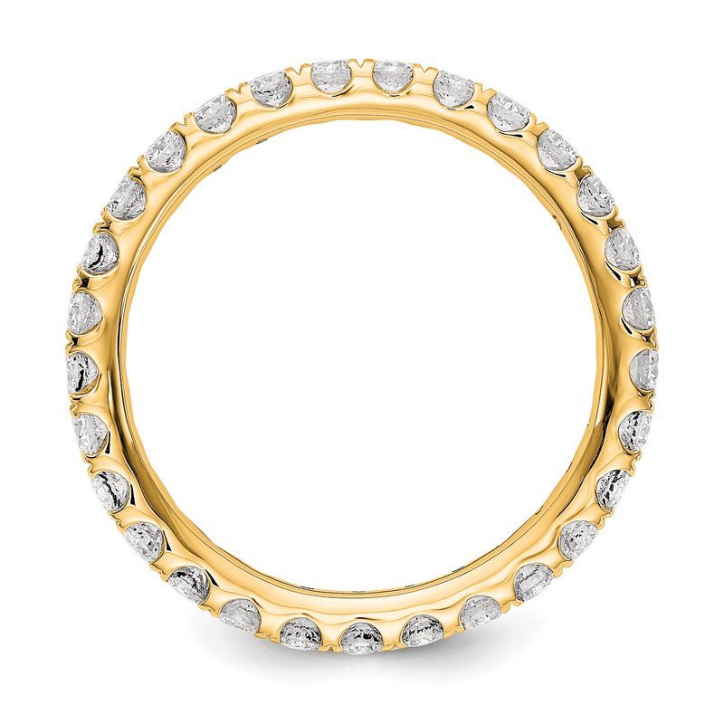 14K Rose Gold 1/2 carat Lab Grown Diamond VS+ F+ Size 4.5 Complete Eternity Band