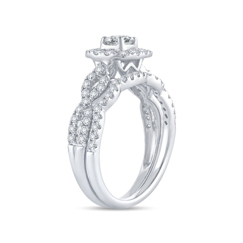 14K 1.00Ct Diamond Bridal Ring