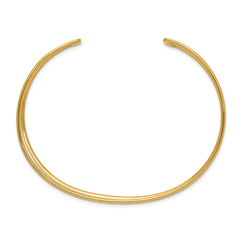 14k 18.5mm Polished Cuff Bangle Bracelet