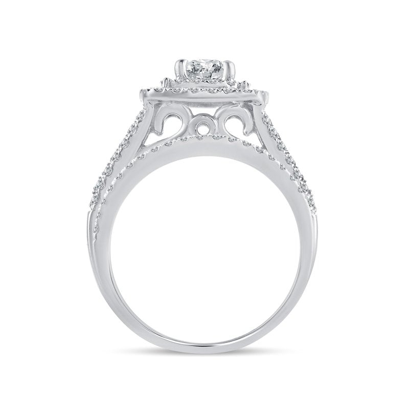 14K   White Gold 1.11Ct Bridal Ring