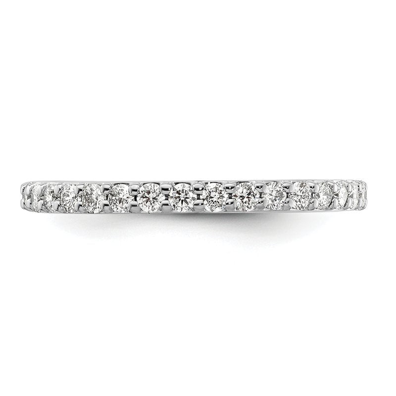 14k White Gold Diamond Band