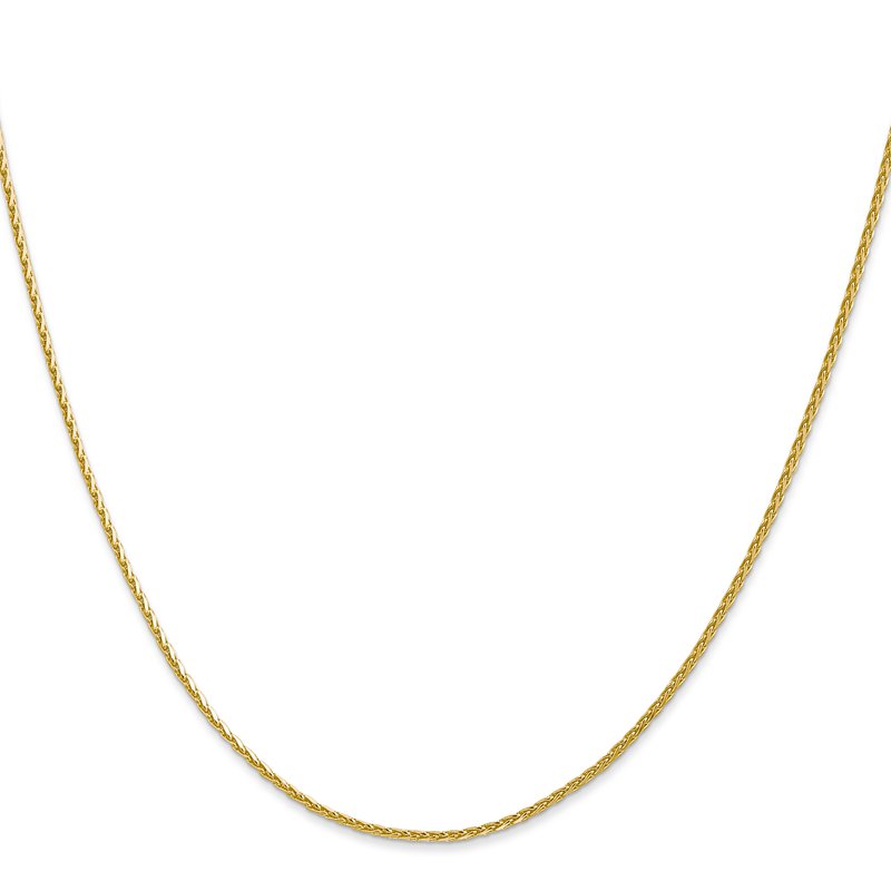 14K 10 inch 1.5mm Diamond-cut Parisian Wheat with Lobster Clasp Anklet