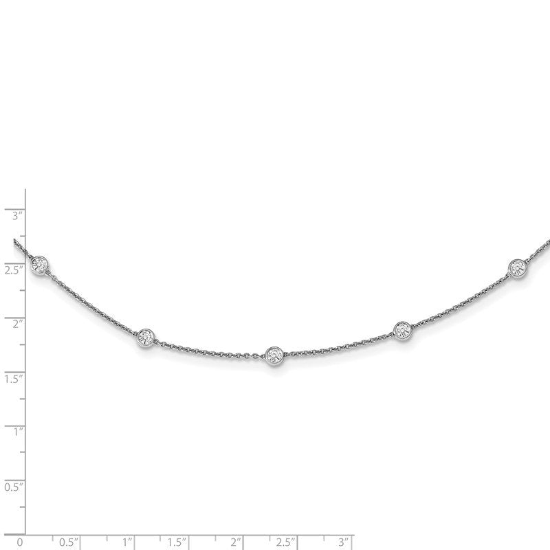 14K Rose Gold 3/8 carat Lab Grown Diamond VS+ F+ Complete 7 Station 7 in Bracelet
