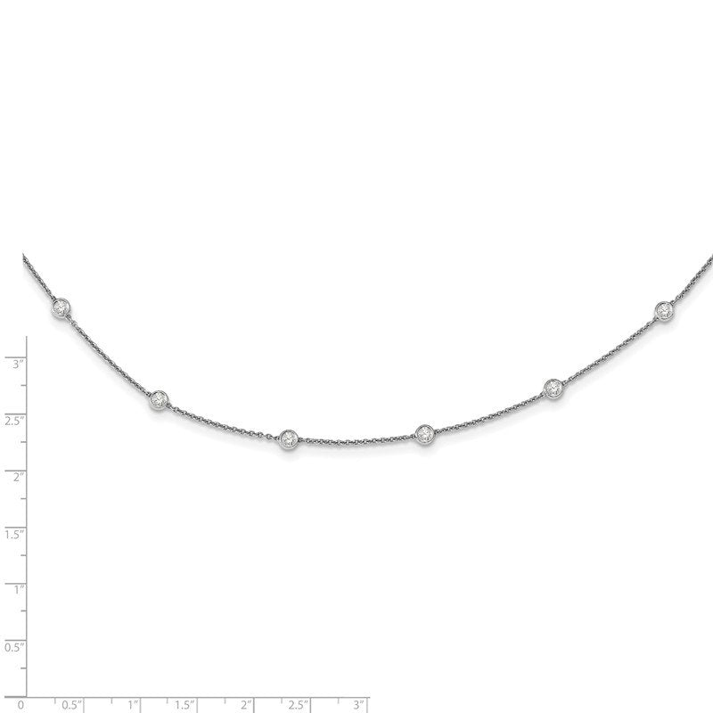 14K Rose Gold 3/8 carat Lab Grown Diamond VS+ F+ Complete 7 Station 7 in Bracelet