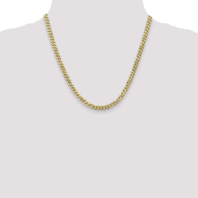 10K 5.75mm Flat Beveled Curb Chain