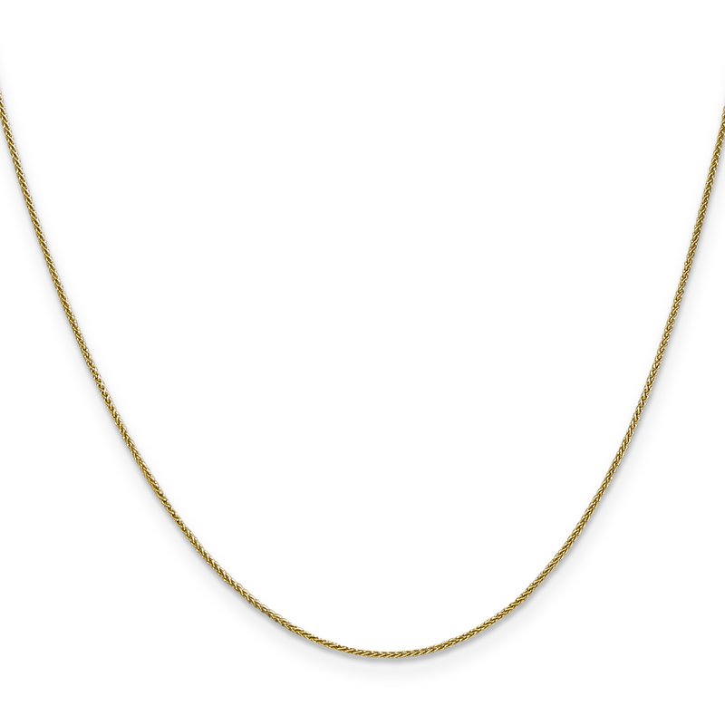 14K 10 inch .85mm Spiga with Lobster Clasp Anklet
