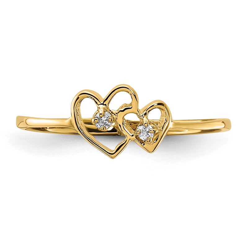 14k VS Diamond heart ring
