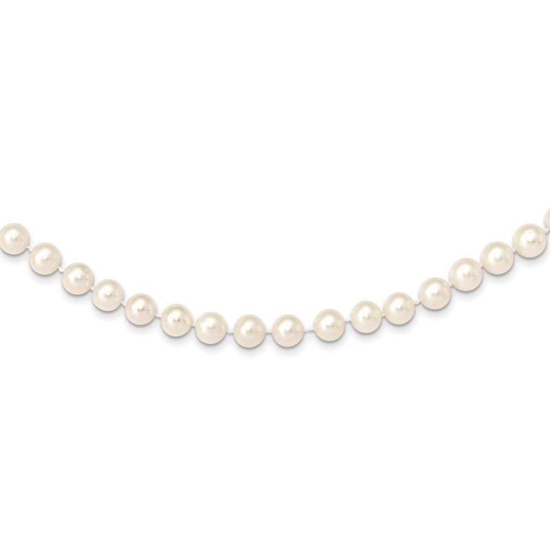 14k 8-9mm White Near-Round Freshwater Cultured Pearl 16 inch Necklace