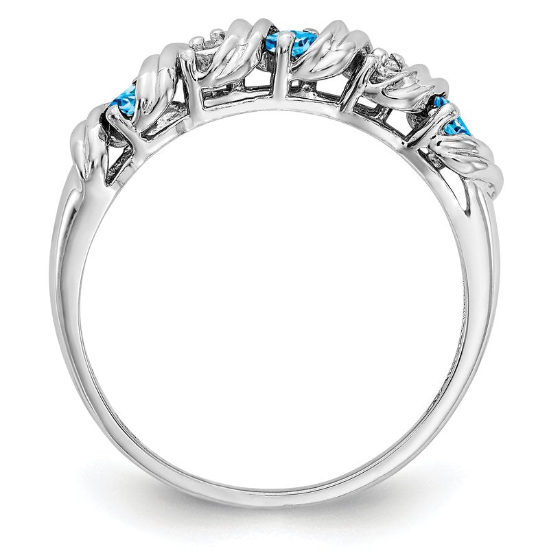 14k White Gold AA Diamond ring