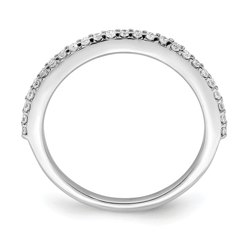 14K White Gold 1/4 carat Lab Grown Diamond VS/SI  D E F  Wedding Band
