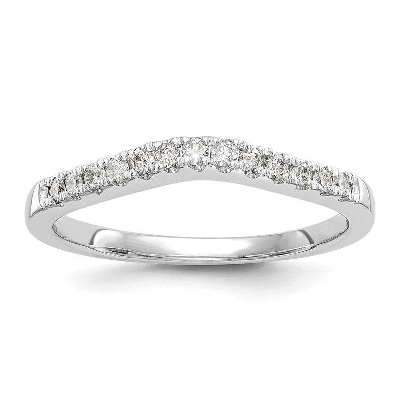14K White Gold 1/5 carat Lab Grown Diamond VS+ F+ Set of Two Complete Wedding Bands