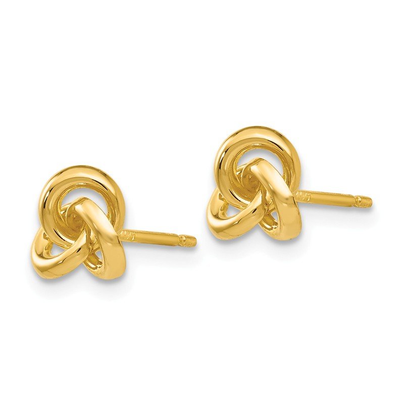 14k Trinity Knot Earrings