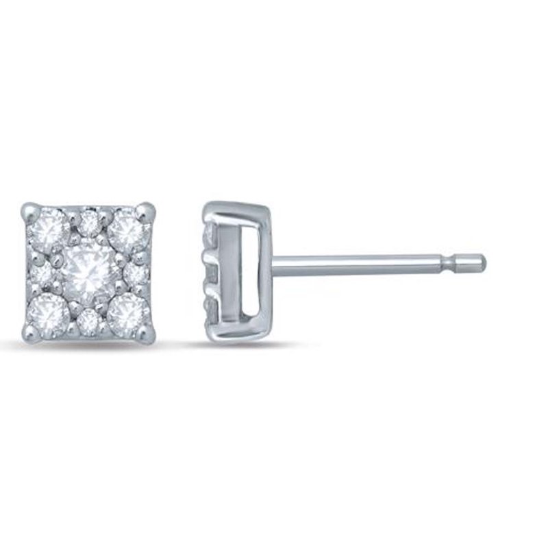 14K 0.37Ct Diamond Earring