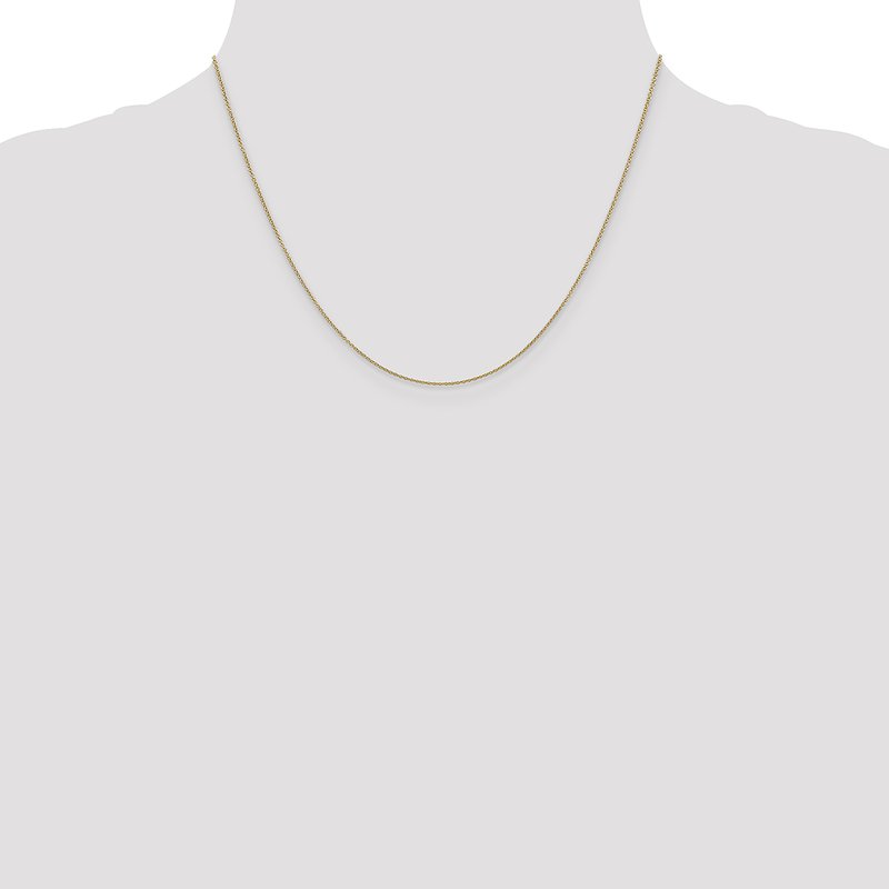 14K 14 inch .9mm Cable with Spring Ring Clasp Chain