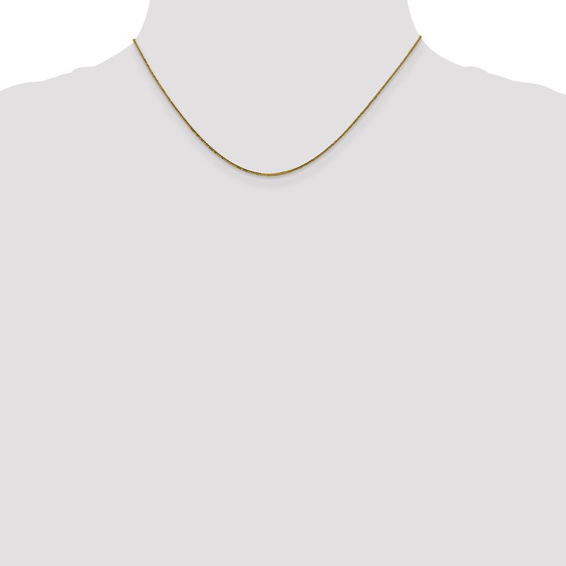 14K .8mm D/C Quadra Wheat Chain
