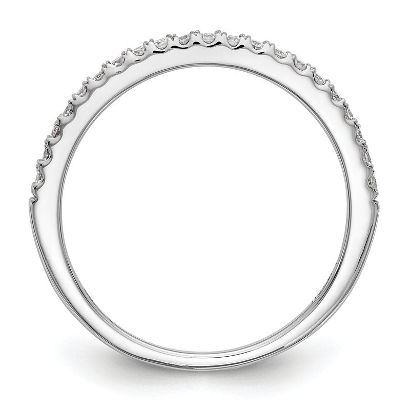 14K White Gold 1/6 carat Lab Grown Diamond VS+ F+ Complete Wedding Band