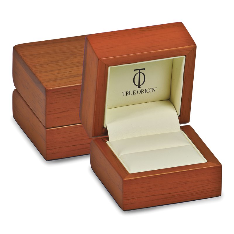 14K White Gold Men's 1/20 carat Lab Grown Diamond VS/SI  D E F  Brushed and Polished Band