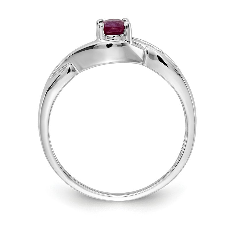 14k White Gold Oval Emerald Diamond Ring