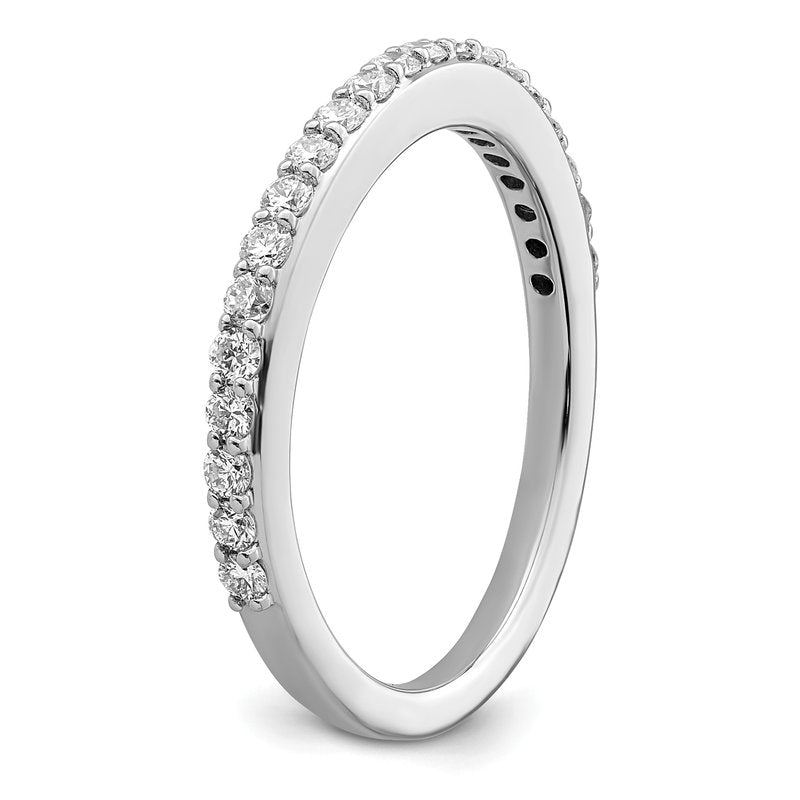 14K White Gold 1/4 carat Lab Grown Diamond VS+ F+ Complete Wedding Band