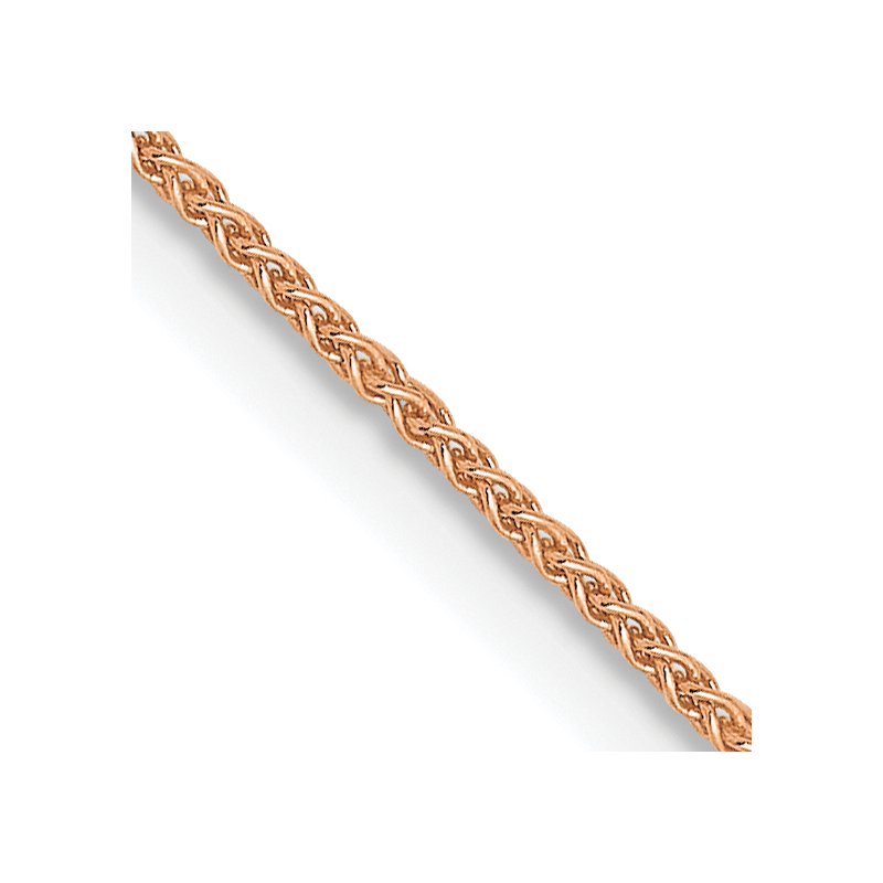 14K Rose Gold .8mm Spiga Chain