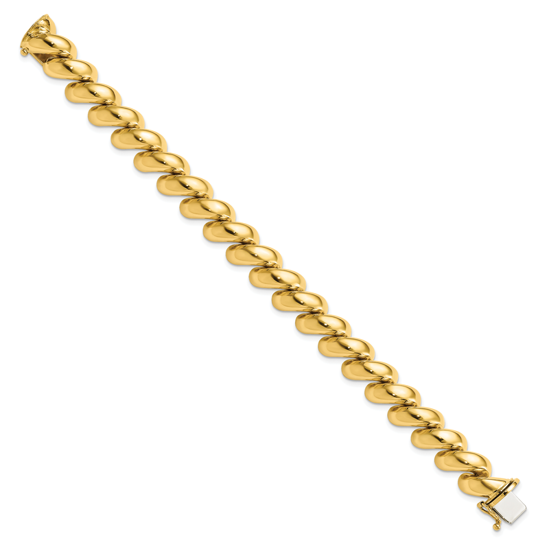 14k Polished 12mm 17 inch San Marco Necklace