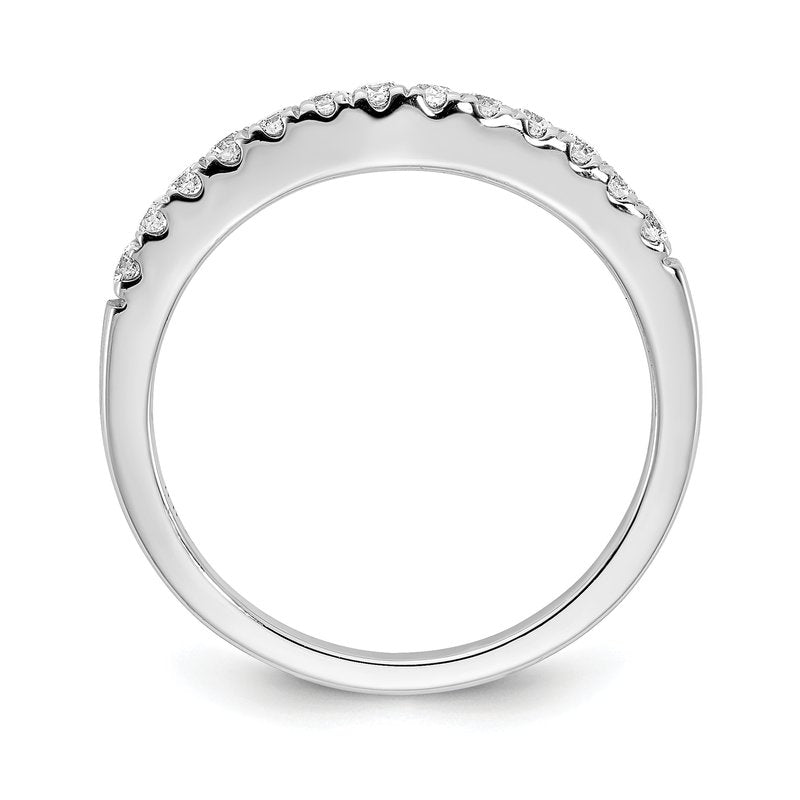 14K White Gold 1/5 carat Lab Grown Diamond VS+ F+ Set of Two Complete Wedding Bands