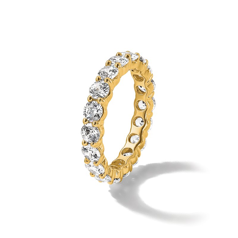 14K Rose Gold 1/2 carat Lab Grown Diamond VS+ F+ Size 4.5 Complete Eternity Band