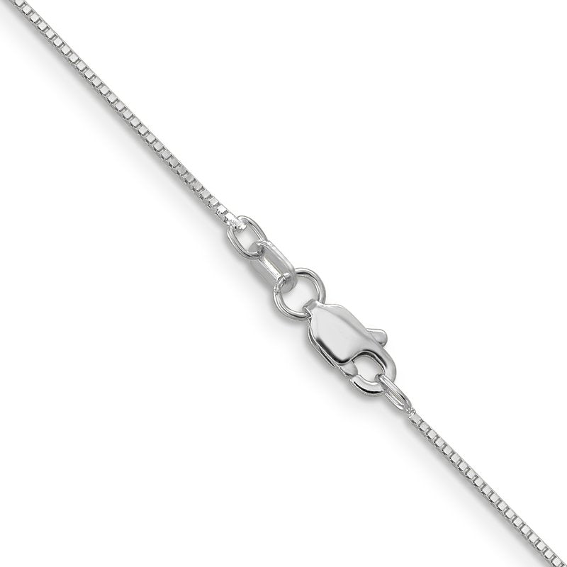 10K White Gold .7mm Box Chain