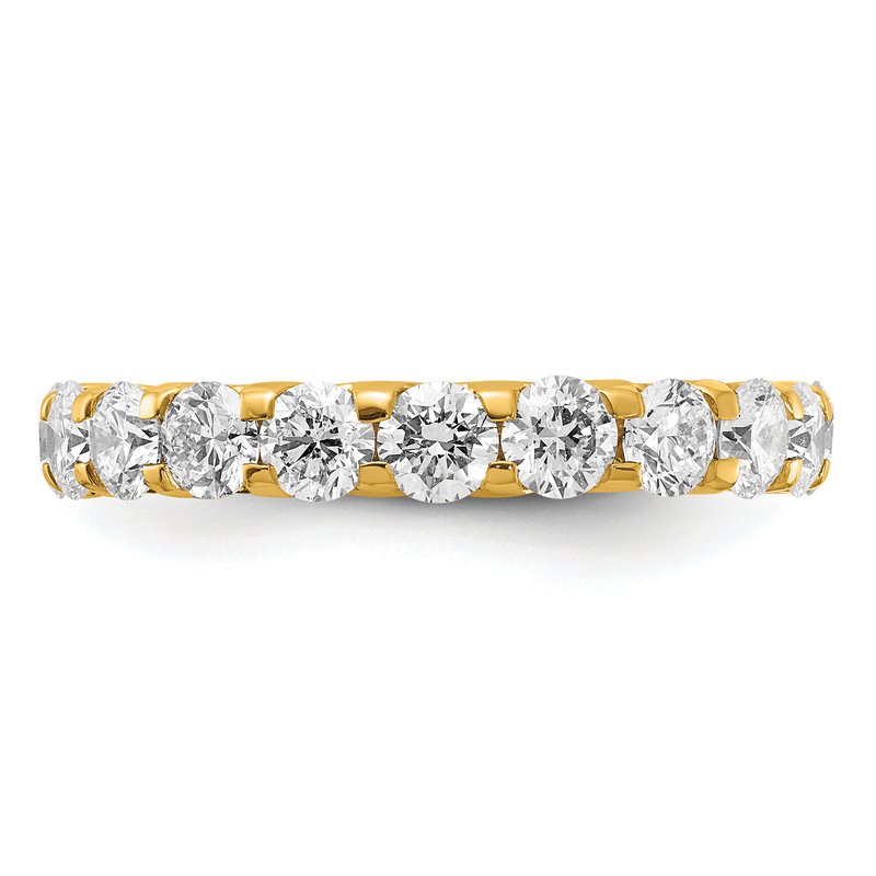 14K Rose Gold 1/2 carat Lab Grown Diamond VS+ F+ Size 4.5 Complete Eternity Band