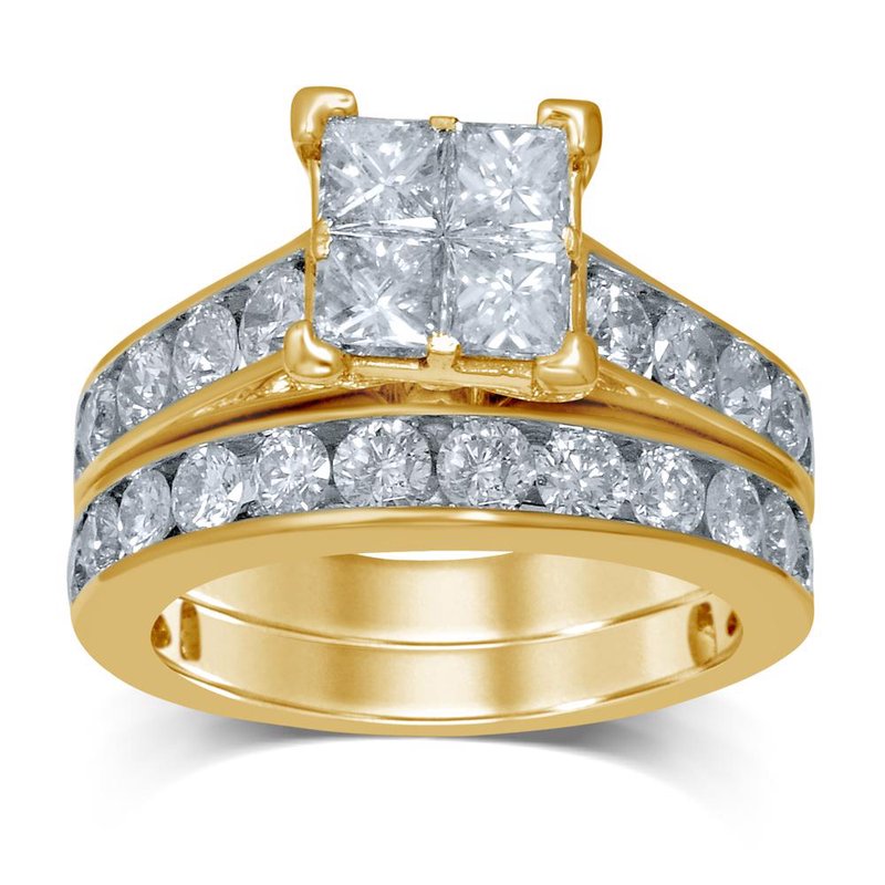 14K 3.27Ct Diamond Bridal  Ring