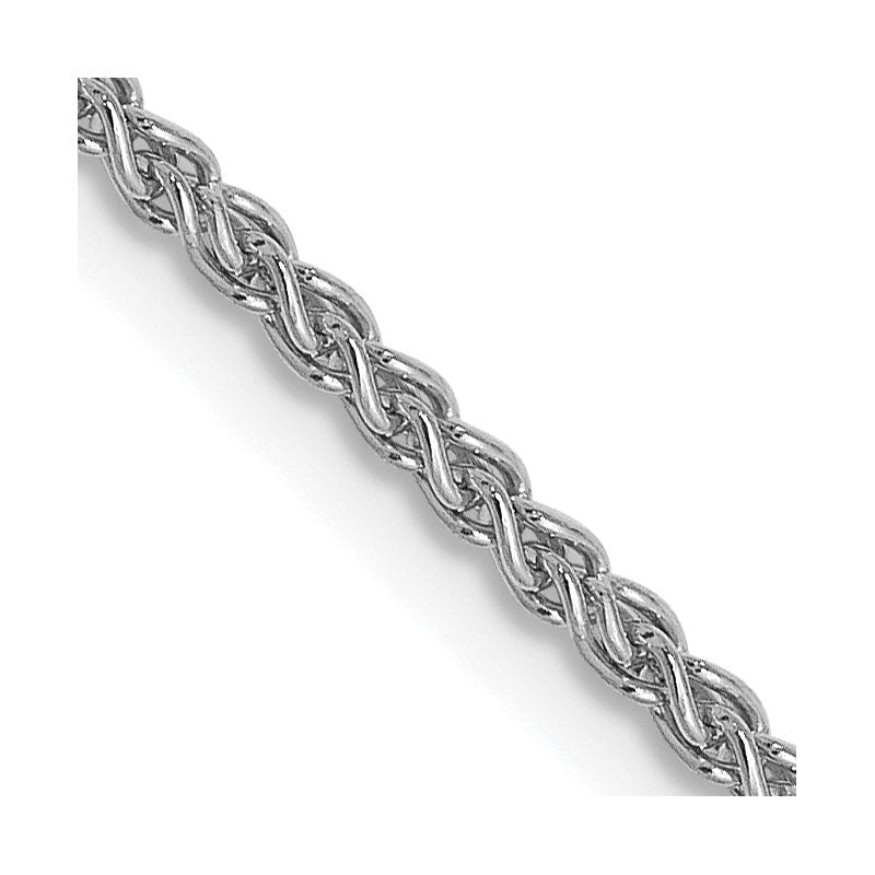 14K White Gold 1.5mm Spiga Chain