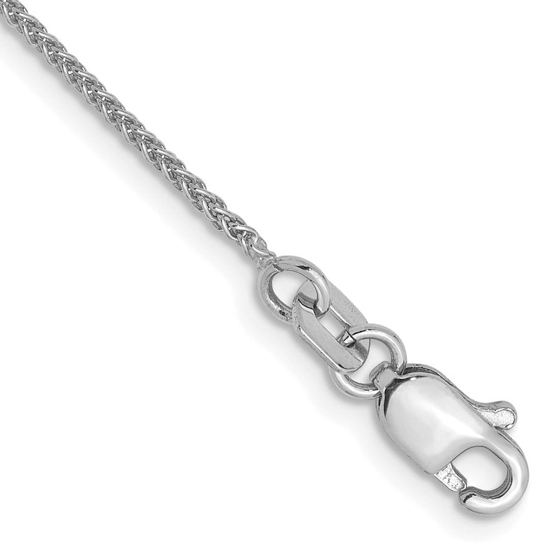 14K White Gold 1.0mm Spiga Chain