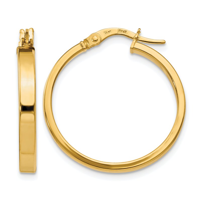 14K Polished Earrings